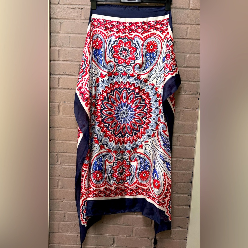 Lucky Brand Silk Print Scarf